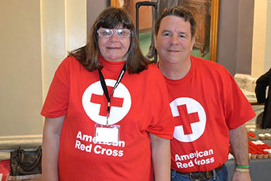 Renetta and David Bridges, new Red Cross volunteers